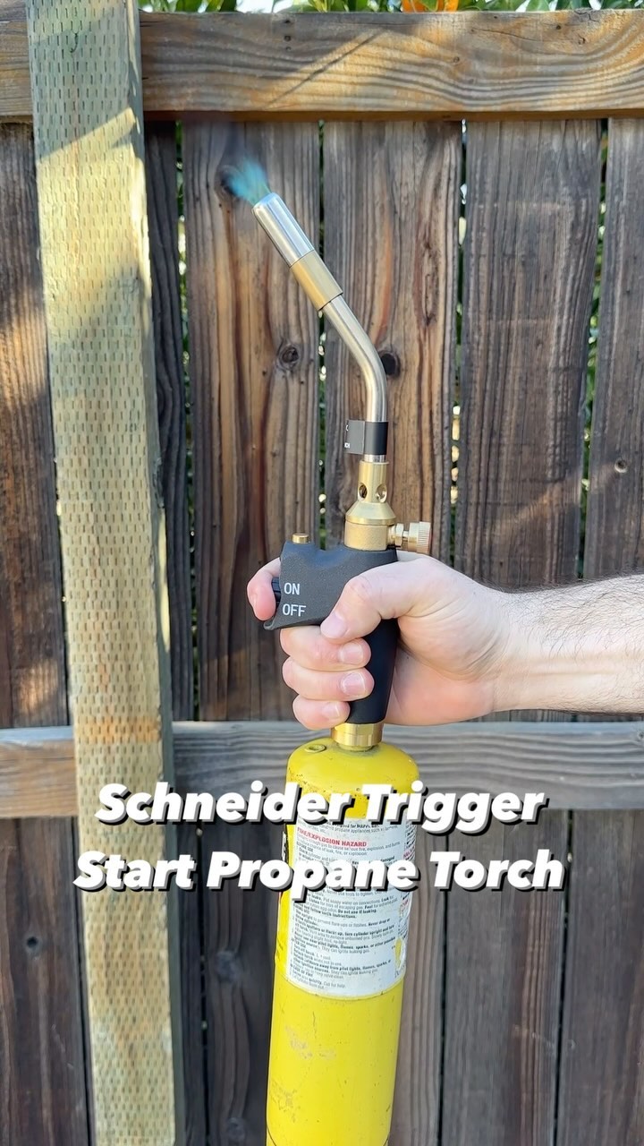 This Trigger Start Propane Torch has a built-in igniter plus a