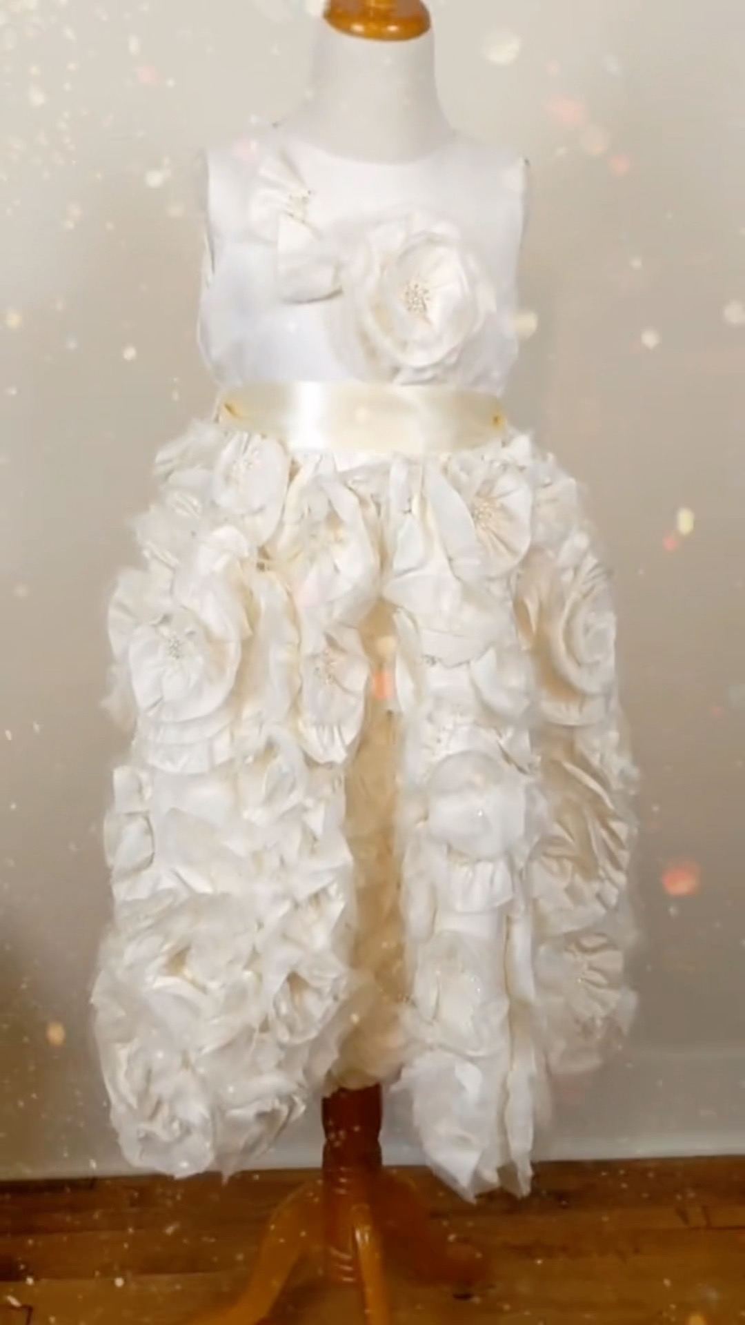 unbox the dress Wedding Robes For Brides Made From Mom's Wedding Our top Little White Halter Dress 4