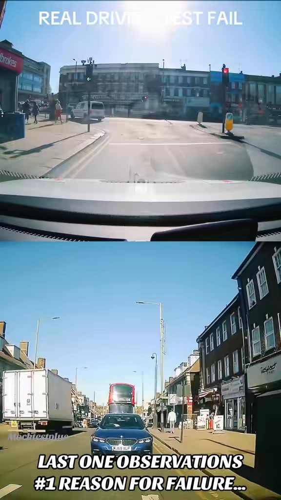 REAL DRIVING TEST FAIL..🚘 #tips #road #driving #realtest #RoadSafety # ...