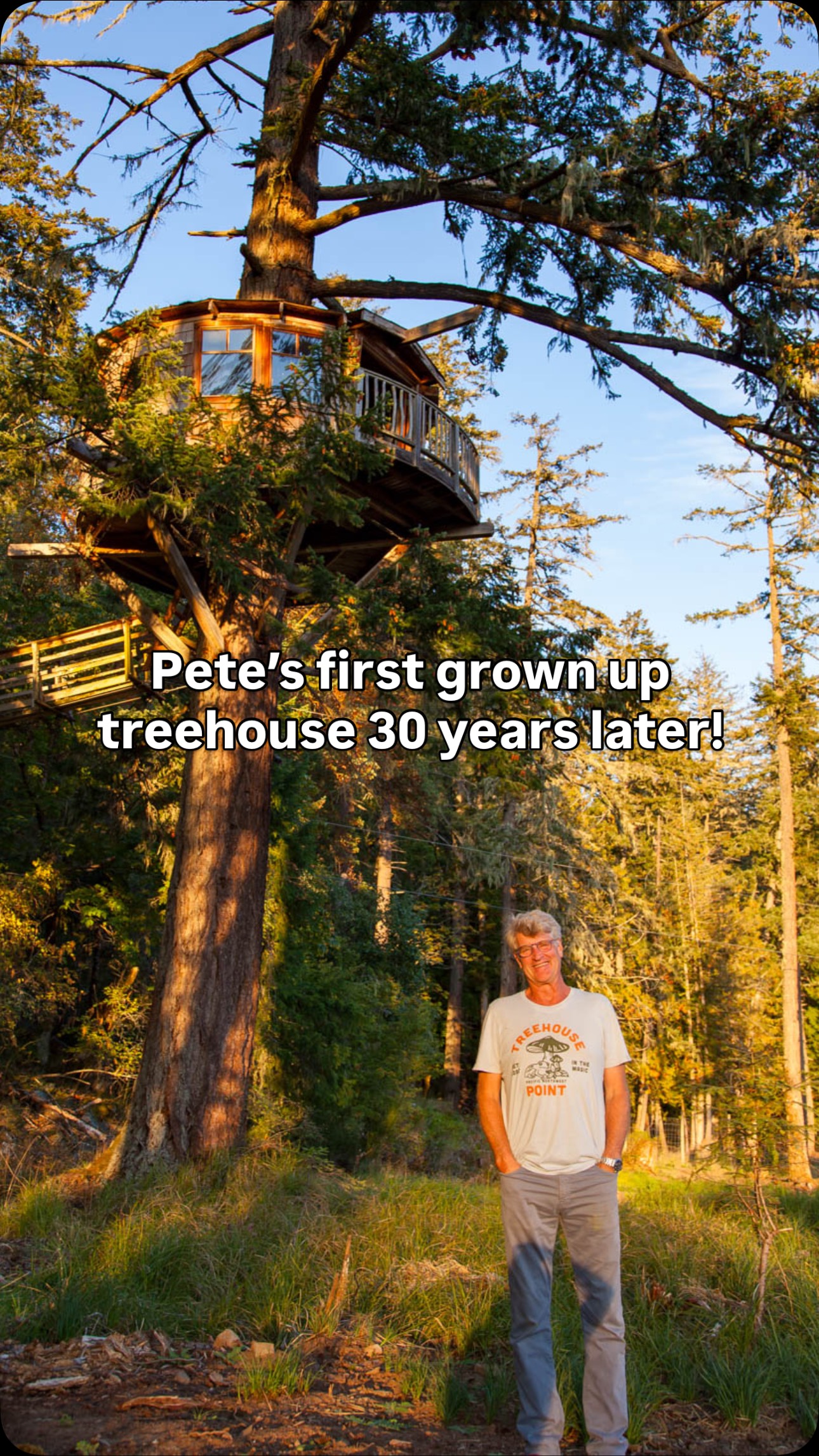 @treehousepete first grown-up treehouse build 30+ years later! Stay ...