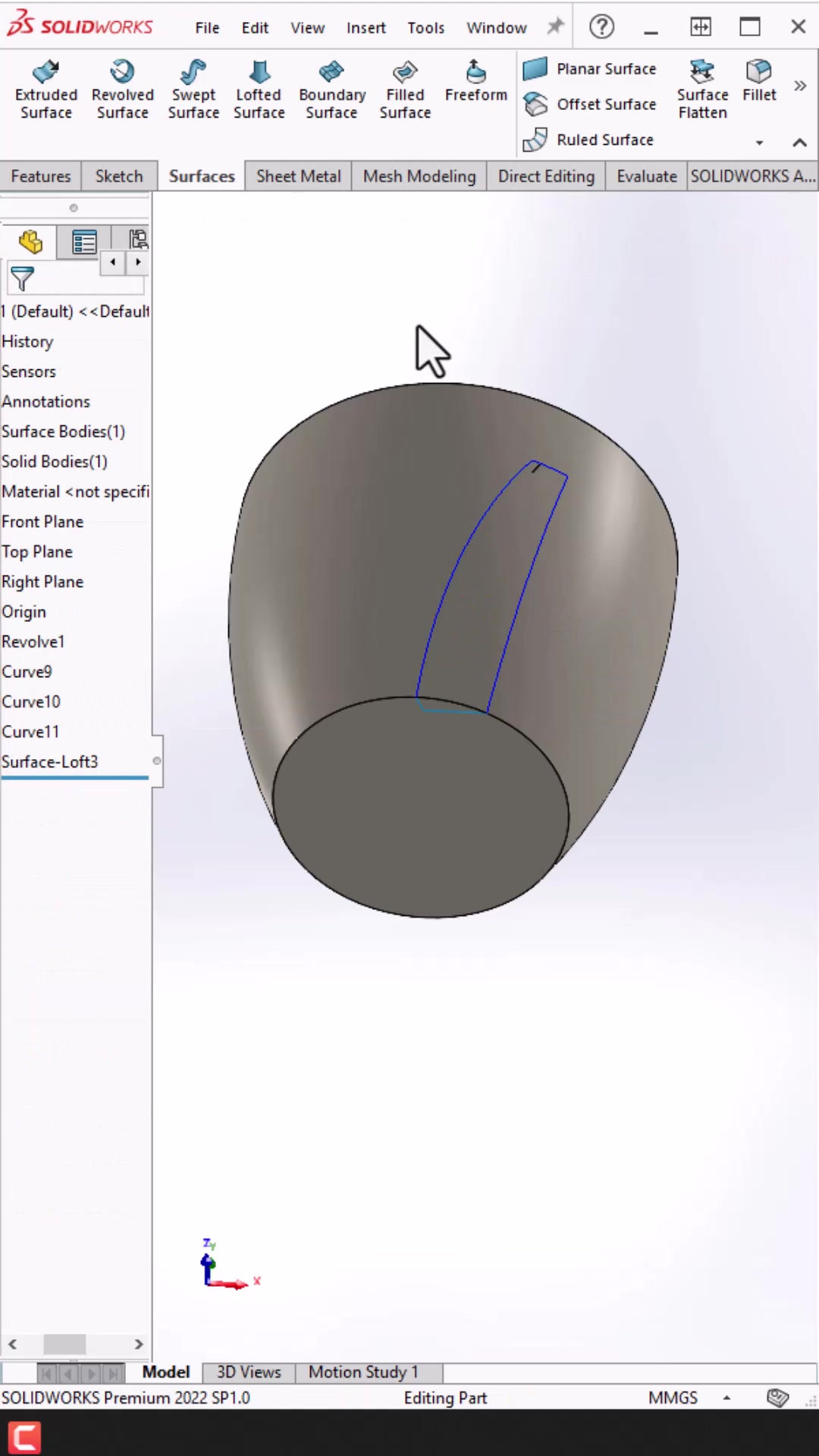 Surface Modeling | Solidworks #SolidWorks #SurfaceModeling # ...
