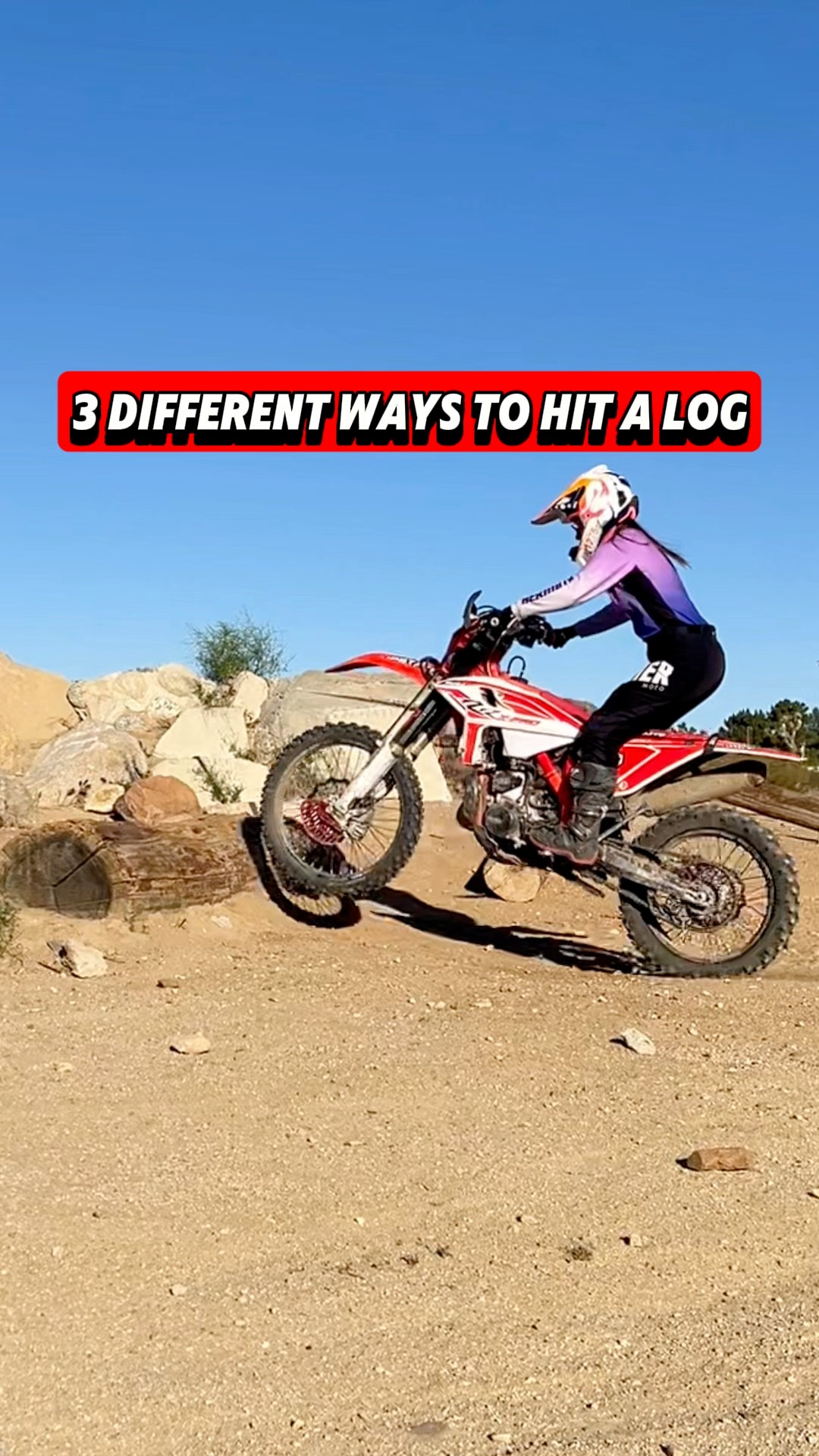 There’s probably endless ways to hit a log, but getting in some ...