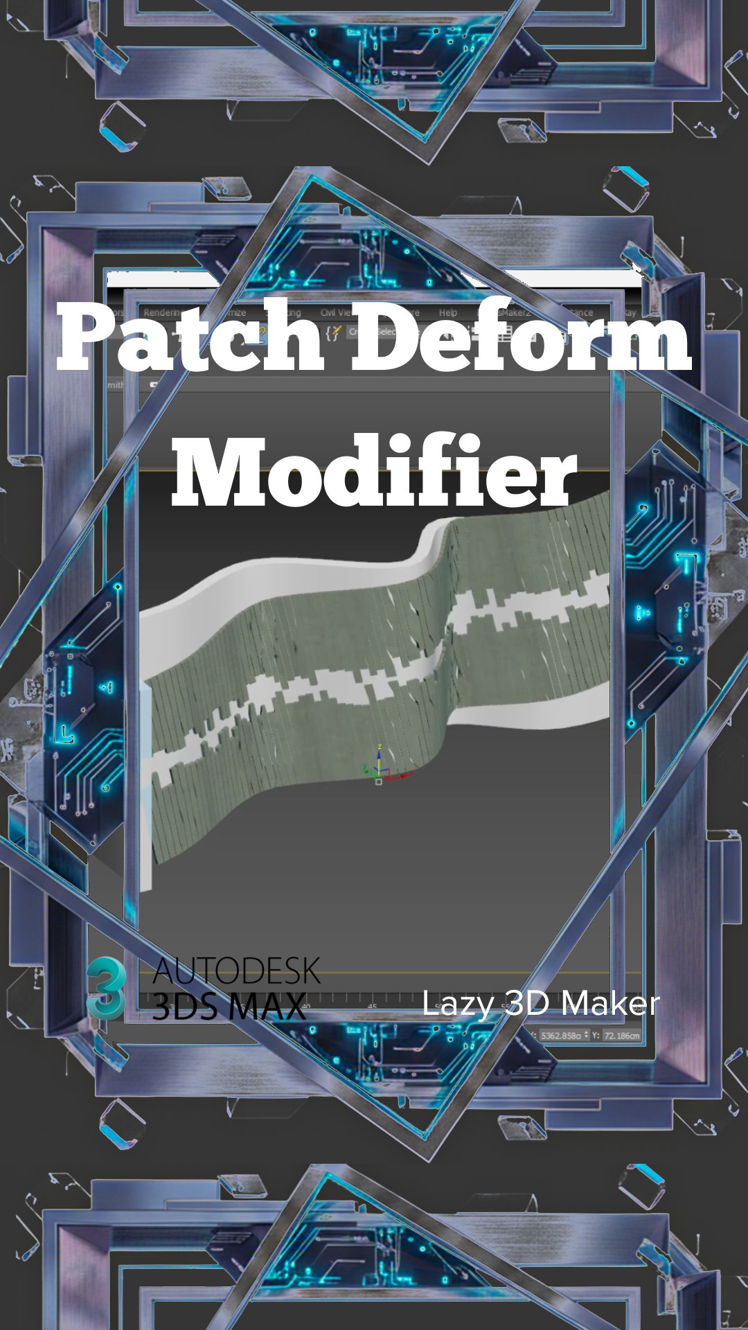 How to use Patch Deform Modifier in 3ds Max. 3DS Max Autodesk and ...
