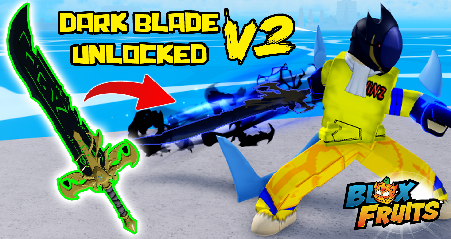Noob To MAX LEVEL Darkblade V3 in Blox Fruits! #roblox #seerrblx