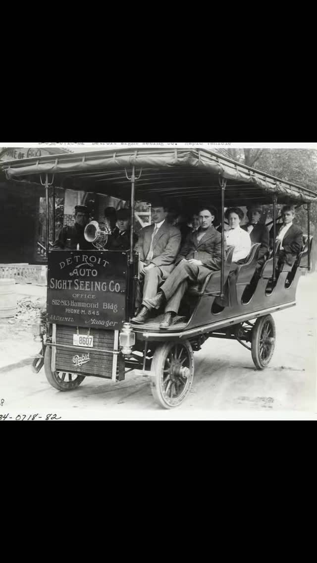 Can you imagine it’s 1907 and this is how you tour your city? This 1907 ...