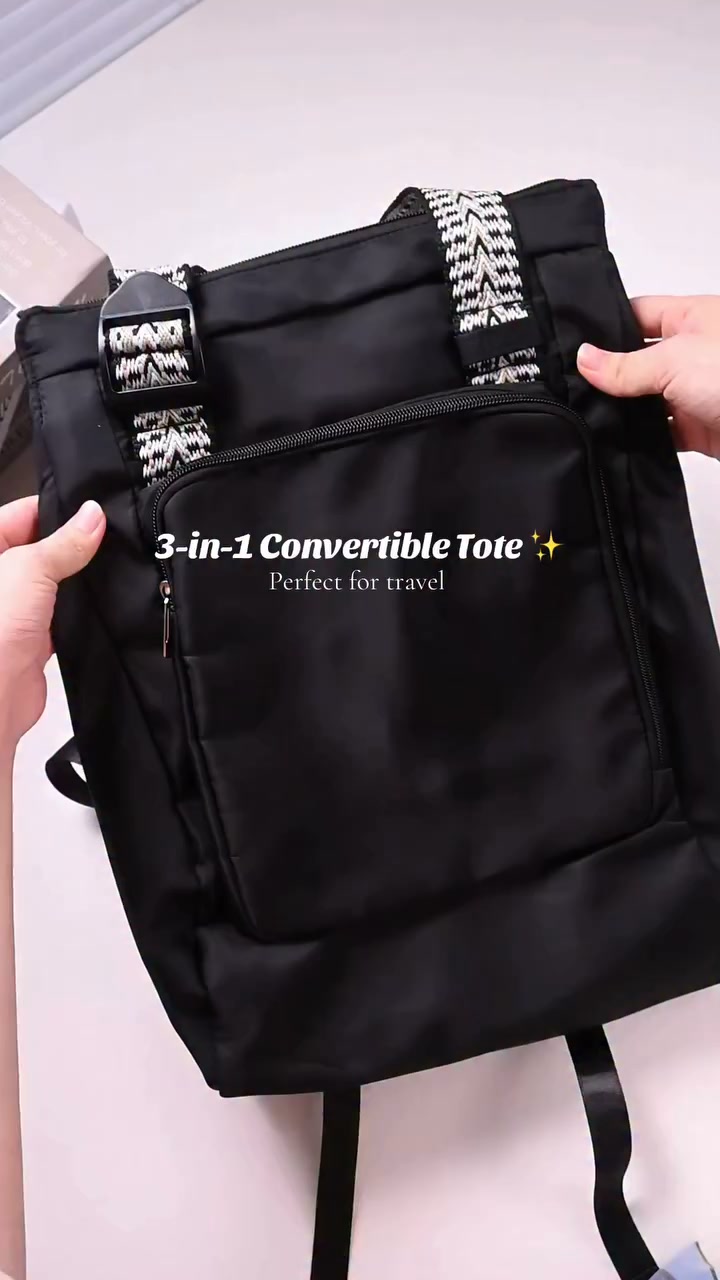 backpack large travel Waxed Canvas | Padded Laptop Compartment Color:Black with White Bear Exclusive Shoe Compartment feature:PFC-Free Vintage Y2K Lululemon Large