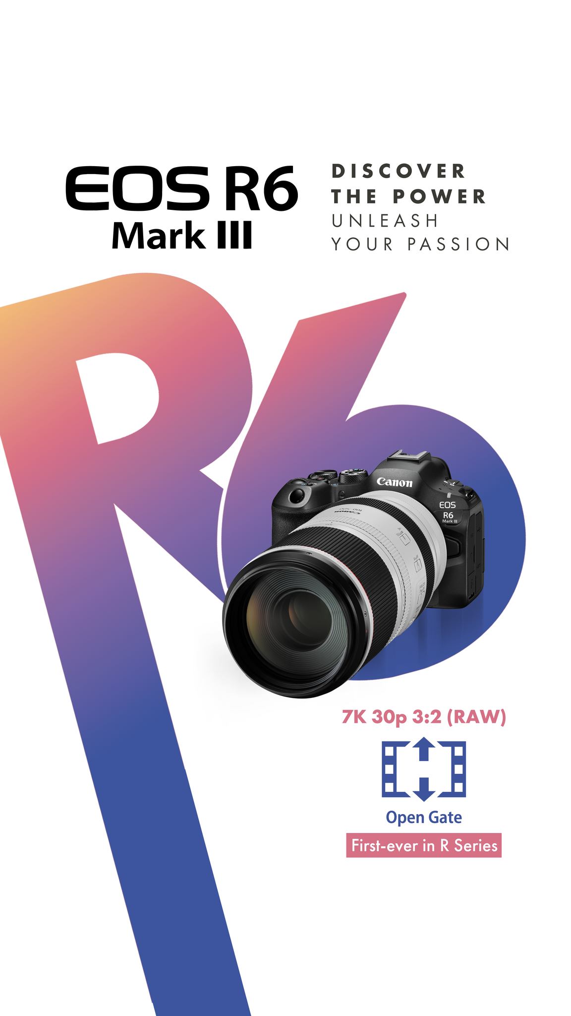 EOS R6 Mark III | 7K 30p (RAW) 3:2 OPEN GATE - First-ever in the R ...