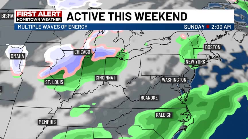 We're giving you the First Alert about some unsettled weather heading ...