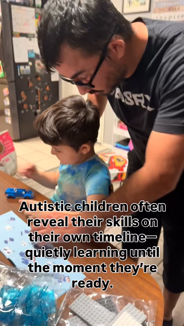 🧠 Autistic development isn’t linear. My son never showed interest in ...