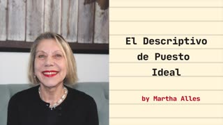 El Descriptivo de Puesto ideal según Martha Alles. 📌 Martha Alles ...