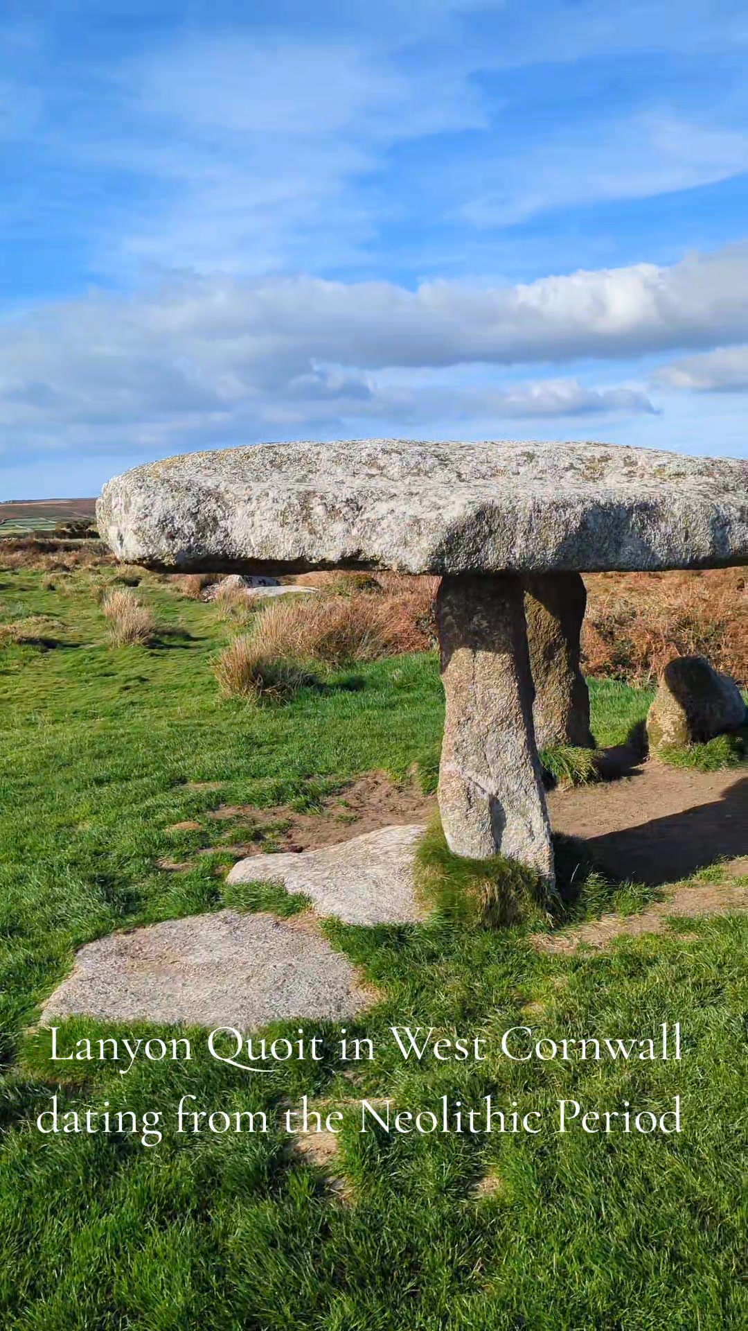 🪨 Lanyon Quoit, Cornwall Built over 4,500 years ago, Lanyon Quoit is a ...