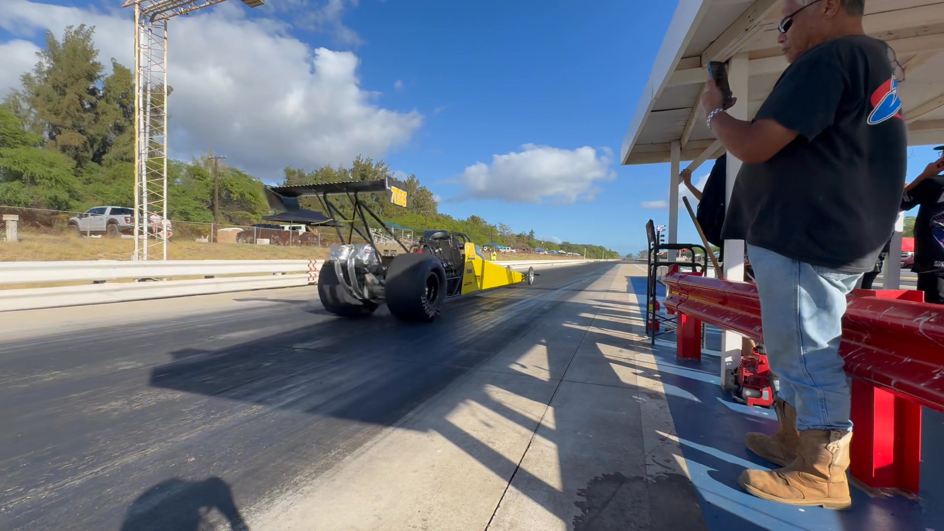 Steve Swacker Advanced ET licensing in his brand new blown alcohol rear ...