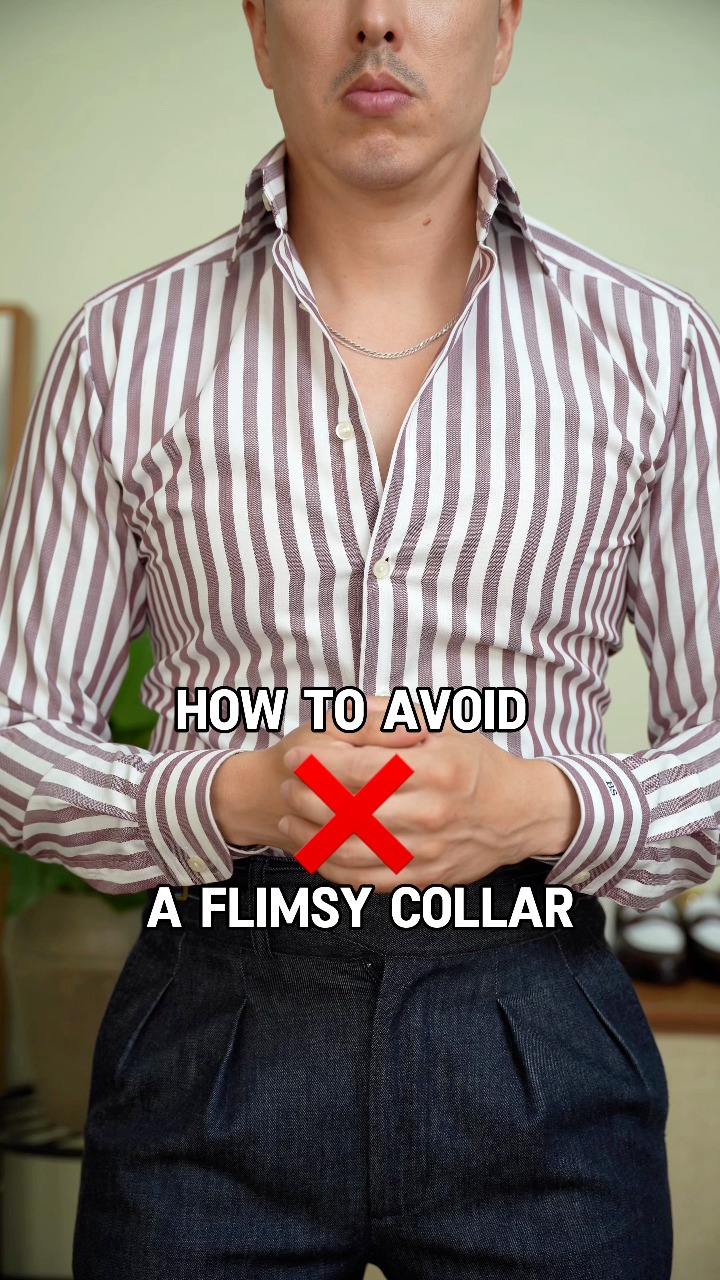 How to avoid a flimsy collar. #menstyletips #dressshirt #styleadvice ...