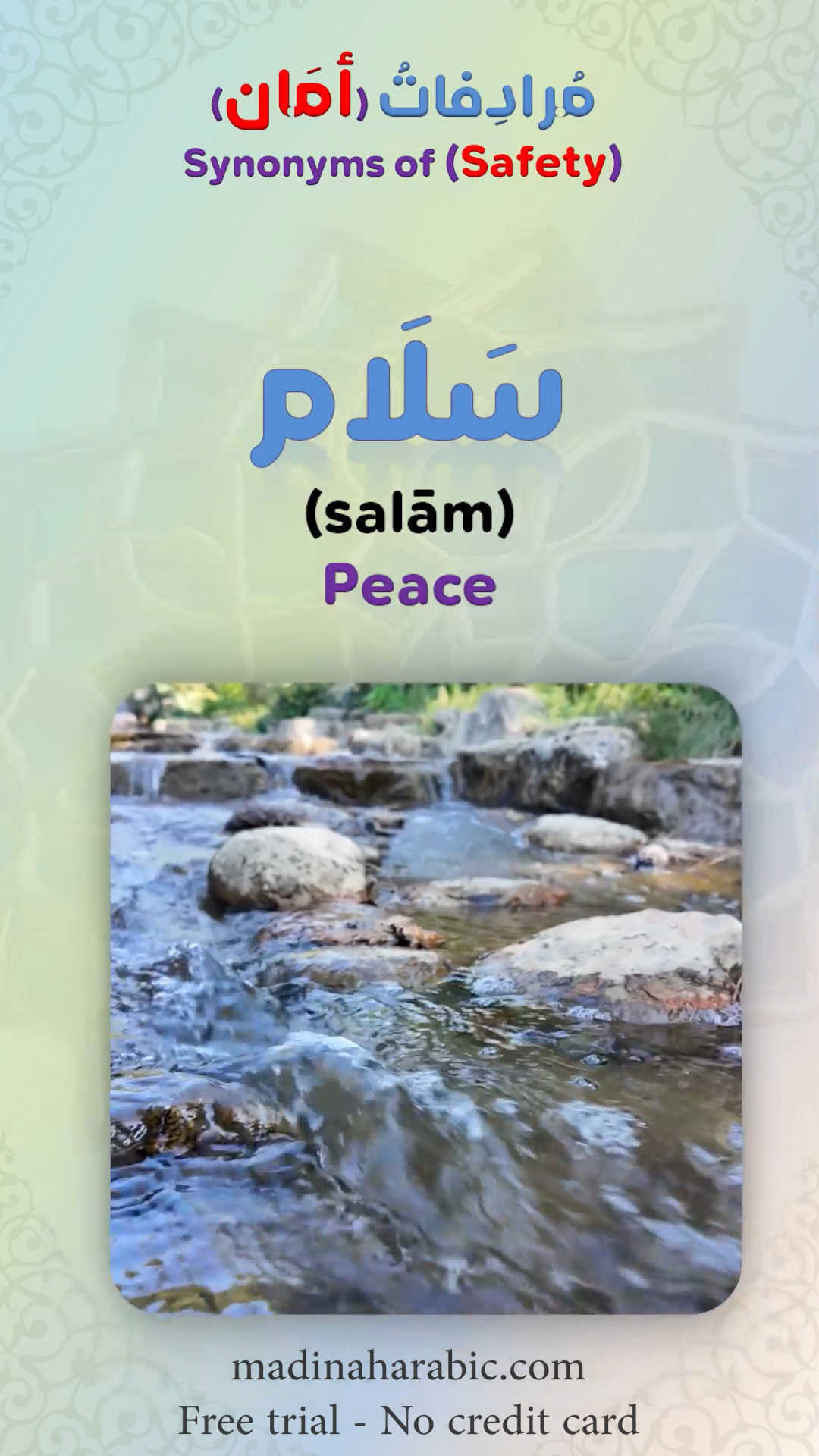 Synonyms of (safety) Daily Fusha Arabic madinaharabic #learnarabic # ...