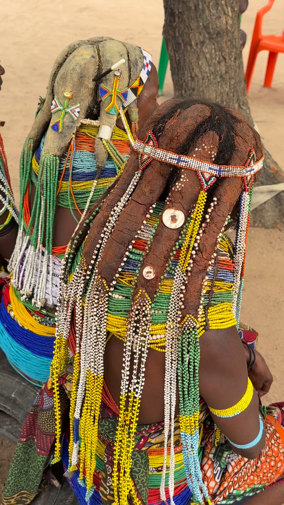 The Mumuila women of the plains in southern Angola are distinguished by ...