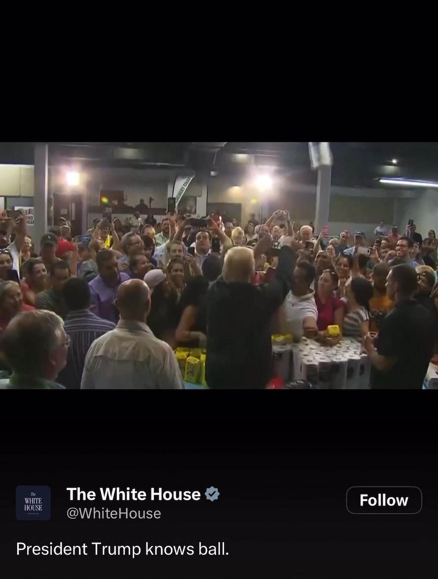 La Casa Blanca publicó un video con imágenes de la visita de Trump a ...