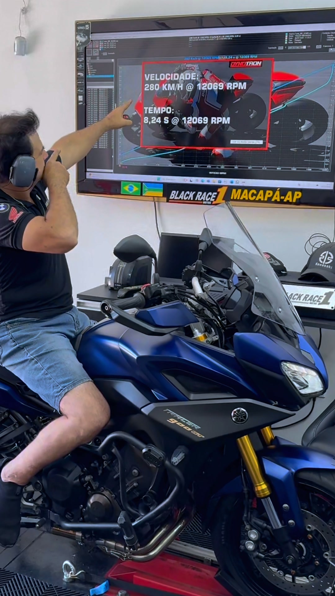 🏍️ Yamaha Tracer 900GT Remap | Top Speed Dyno Test The Yamaha