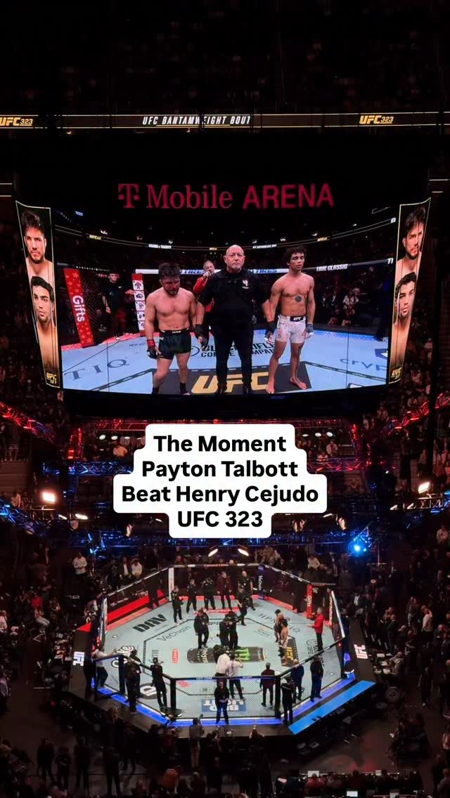 Payton Talbott has does it again against Henry Cejudo on the UFC 323 ...