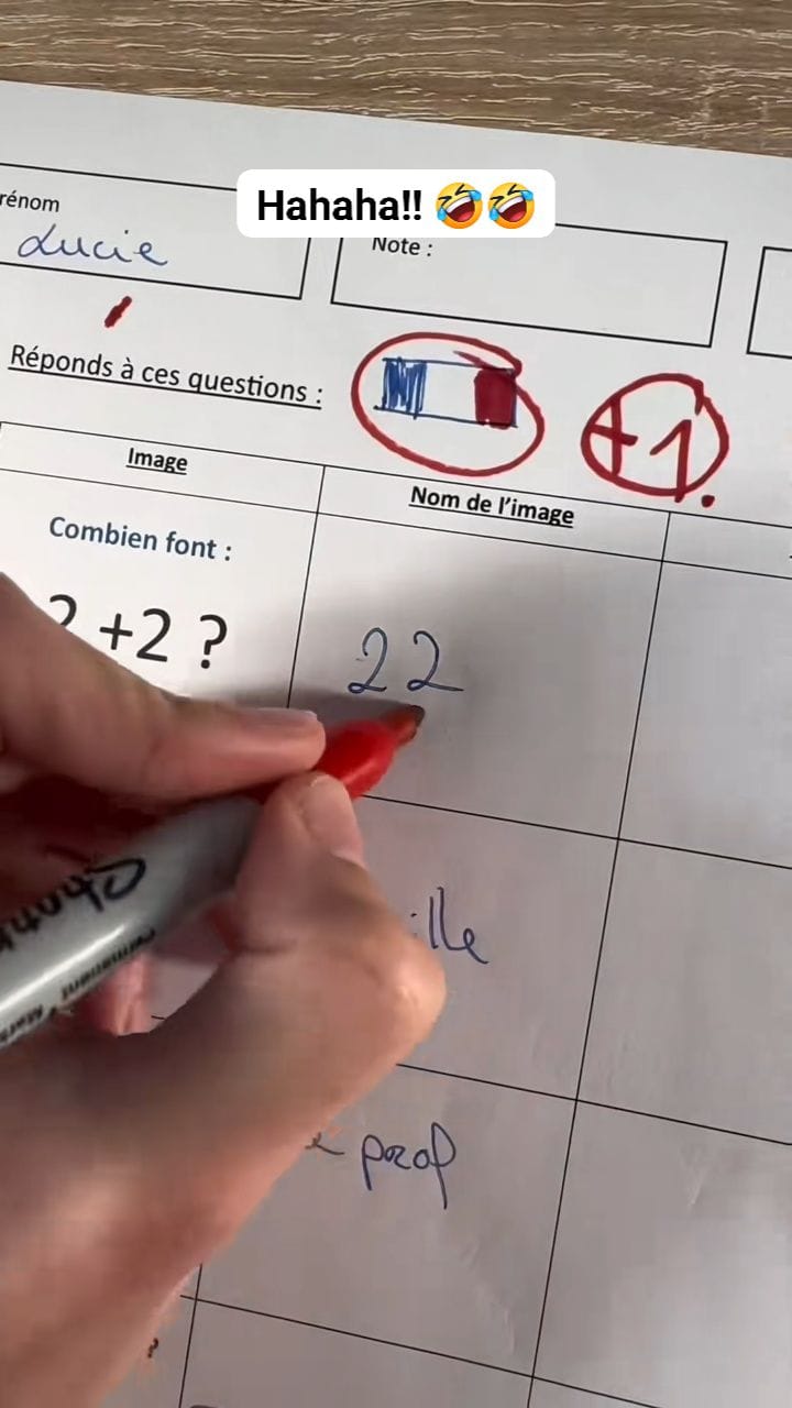 Correction de Lucie avec un prof de 🔥. 🤣🤣 #copiecorrige #humor #ecole # ...