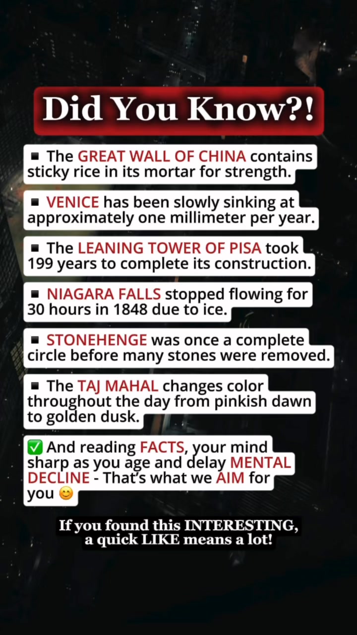 Mind Blowing Facts About Famous Landmarks #facts #fblifestyle # ...