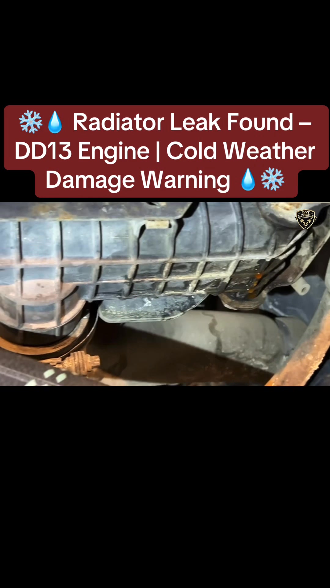 During inspection on this DD13 engine, our specialist tech identified ...