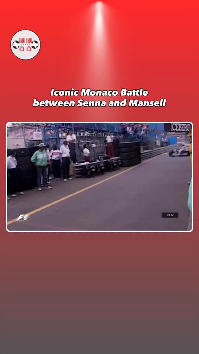 Senna vs Mansell painting from Monaco 1992
