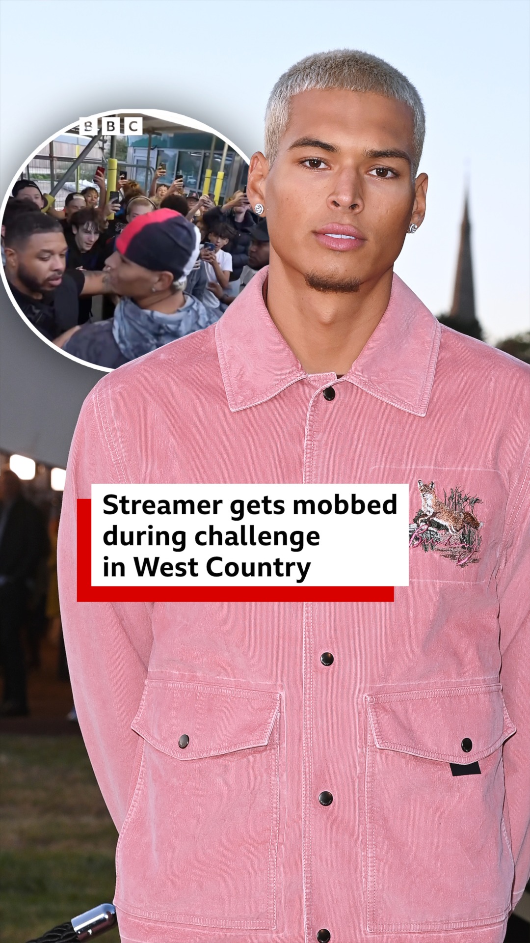 Social media star Marlon was dropped in Castle Combe and had to