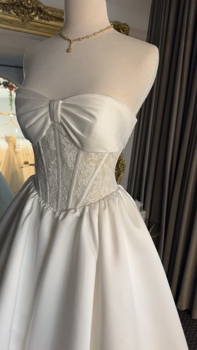 formal dresses rancho cucamonga Excuse me miss... where’s your waist? 👀🤍, This Morilee drop waist ballgown is everything a bride could dream of. 🤍✨, #WeddingDress #BridalBoutique #BrideToBe m #DropWaistWeddingDress bridal-all