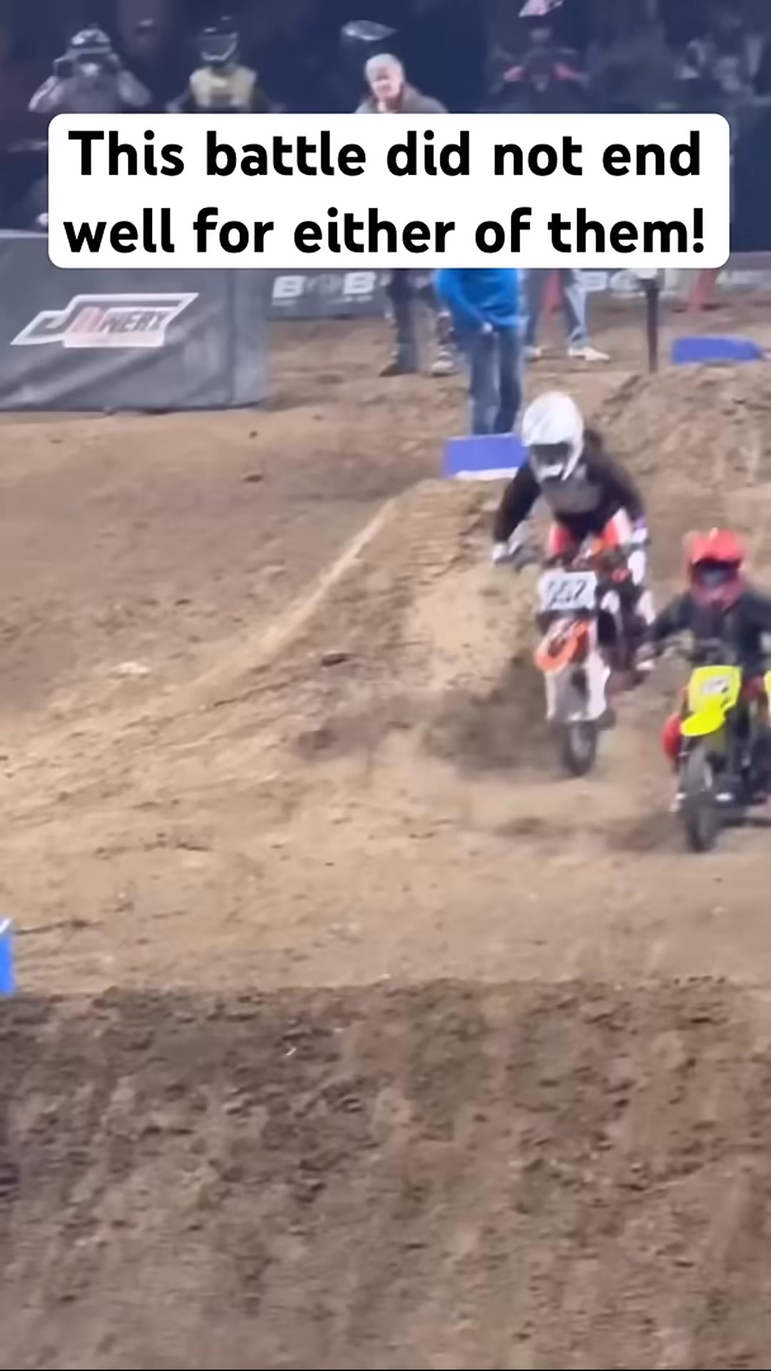 65cc Race Gone WRONG #fail #2stroke #vlog #arenacross #iphone #racing # ...