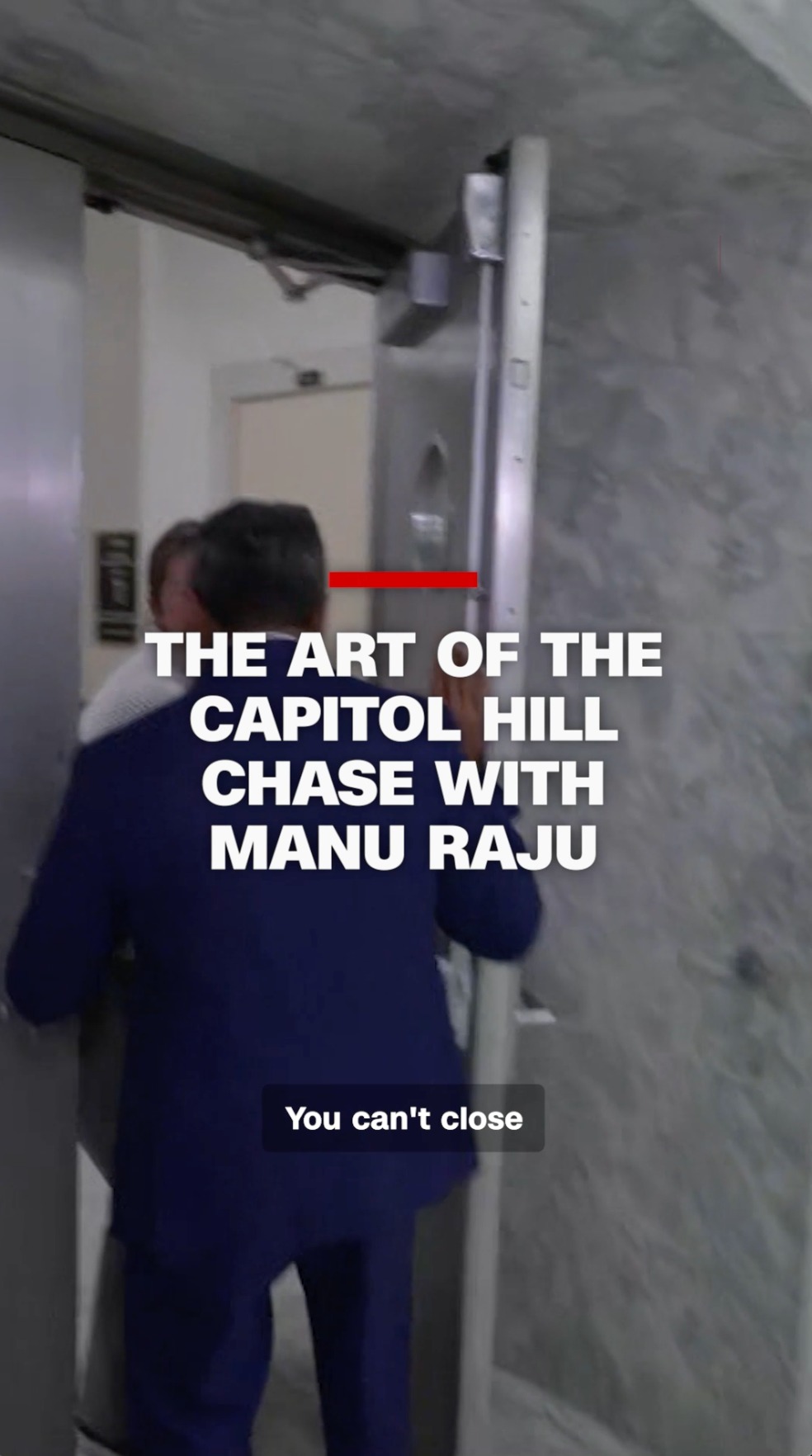 CNN's Manu Raju has perfected the art of chasing down officials at the ...