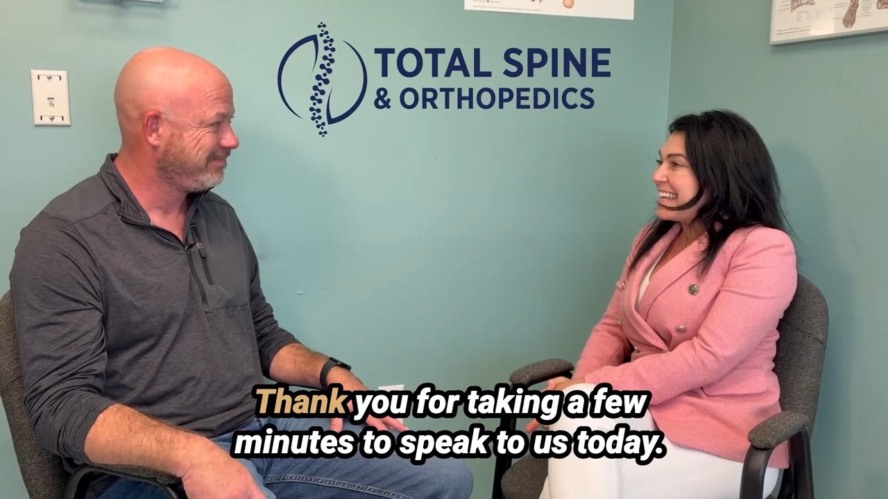 Here's a quick interview with a patient who was experiencing neck pain ...