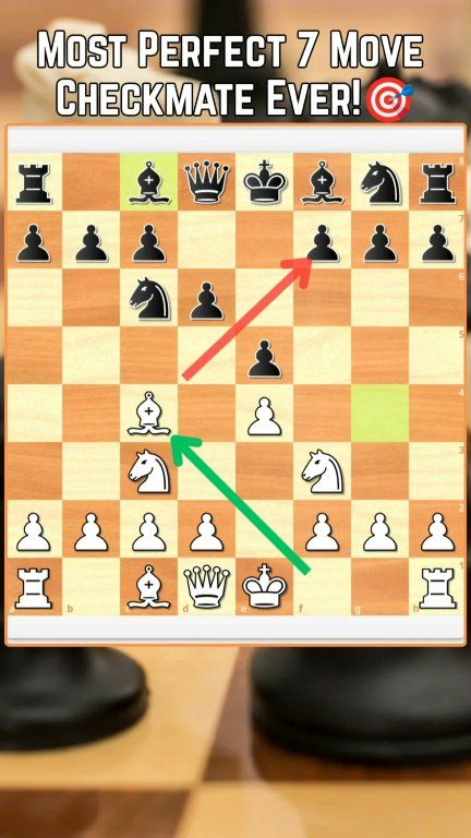 Most Perfect 7 Move Checkmate Ever!🎯 #chess #learnchess #chesstactics ...
