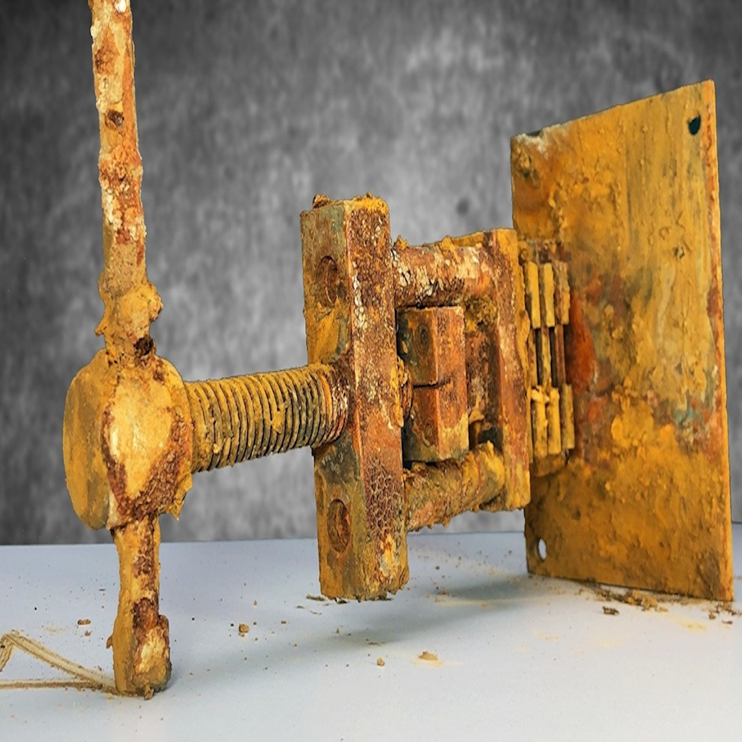 Rusty Antique Aluminum Cutter DIY Machine Restoration # ...