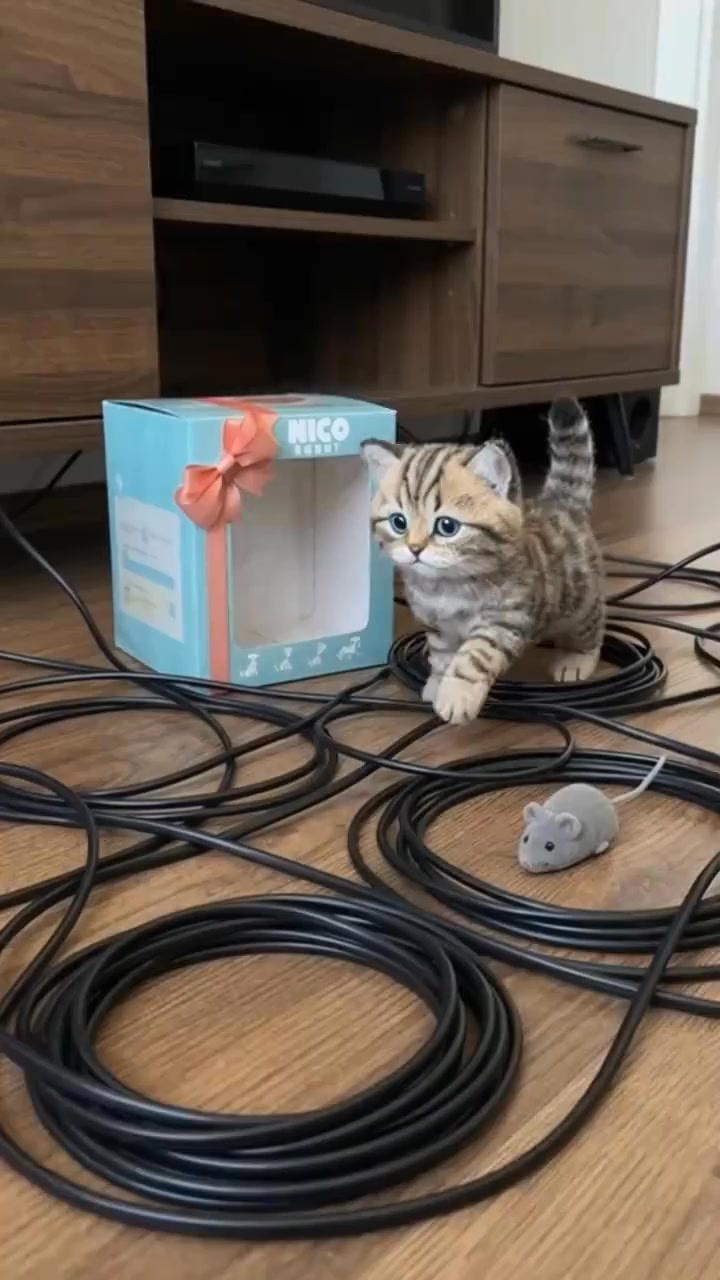 🐾 The Most Realistic Robot Kitten! 🐱 Walks, meows, and wags its