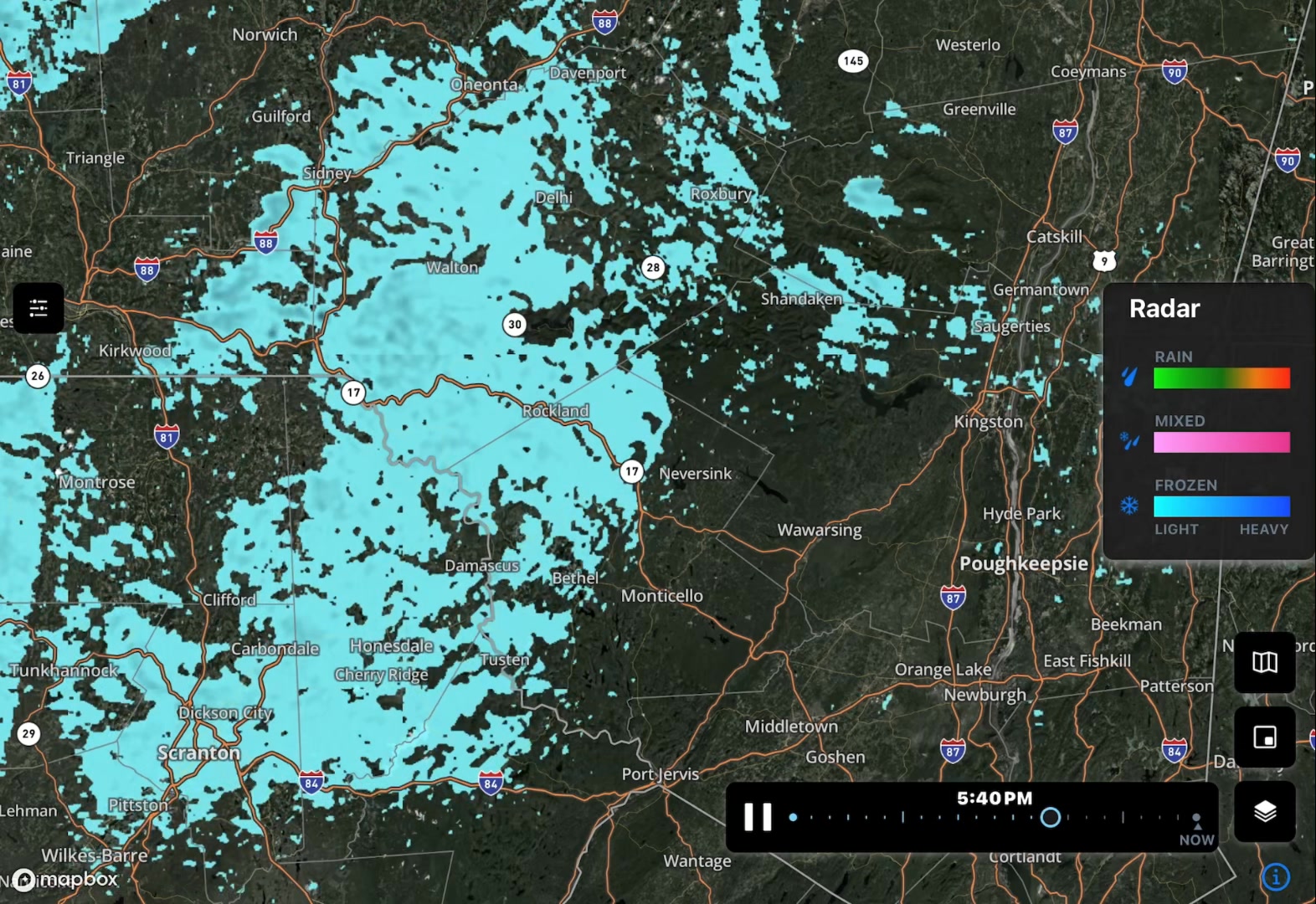 630pm February 3rd, 2/3/26 Weather radar update Light snow ️ showing on ...