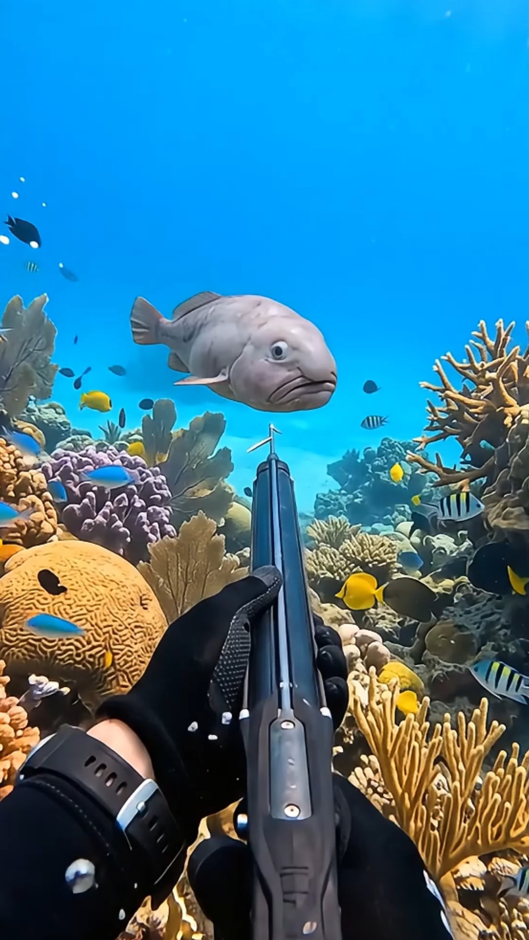 🌊 The Blobfish looks very different in its natural deep-sea home