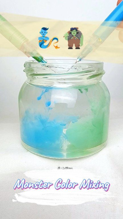 Monster color mixing #reels #colormixing #color #colors #asmr # ...