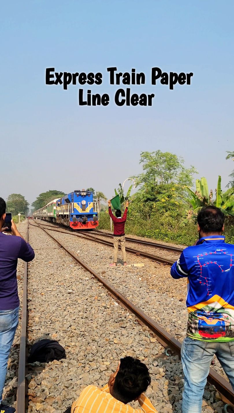 The express train's locomotive master took the paper line clear. #reels ...