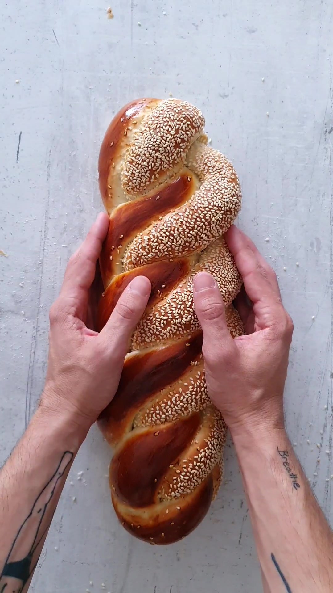 TIPS for your new four-strands-Challah: *To cover the strands with ...