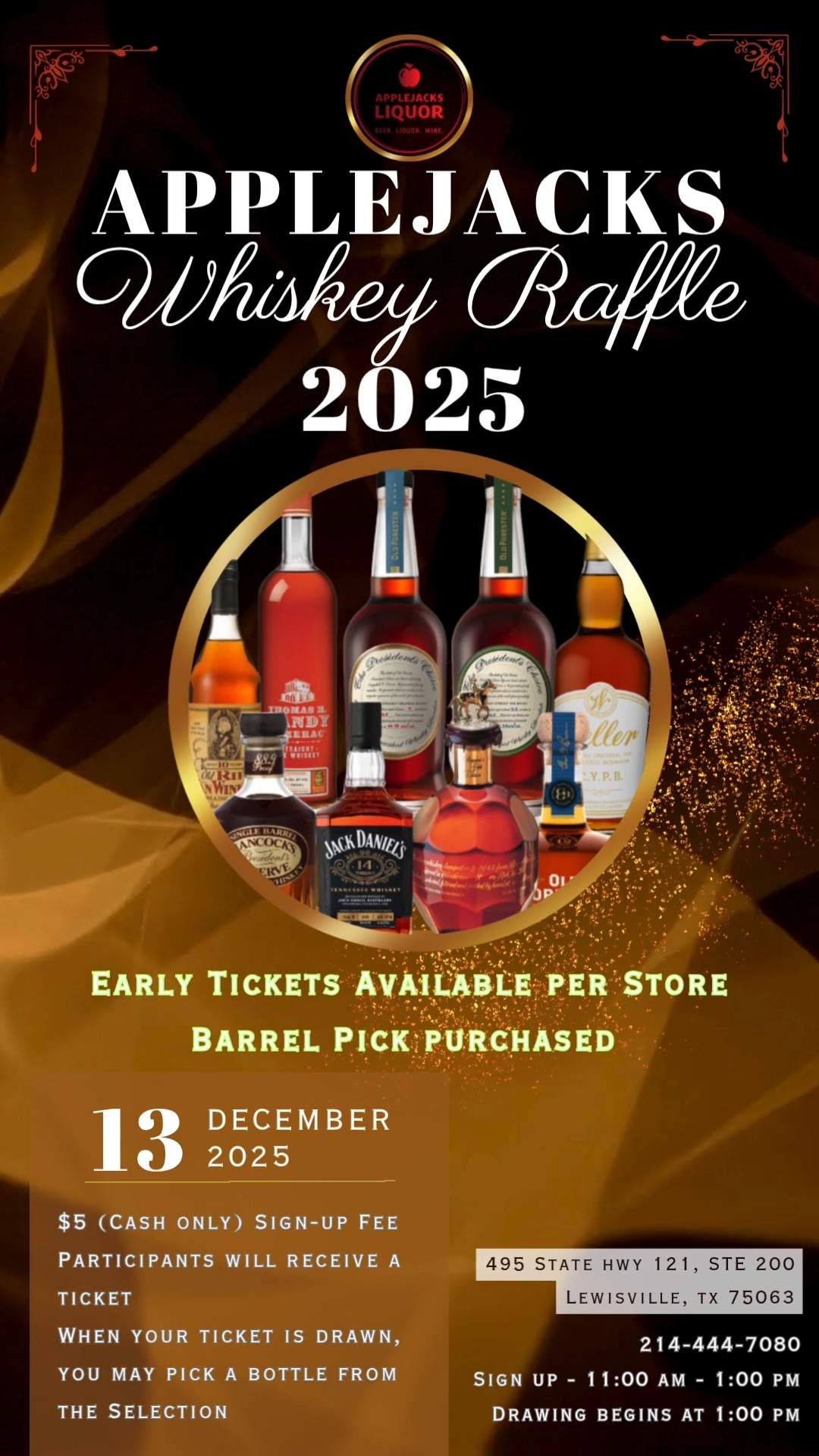 🎟️ It’s that time again! The 𝐀𝐩𝐩𝐥𝐞𝐣𝐚𝐜𝐤𝐬 𝐀𝐧𝐧𝐮𝐚𝐥 𝐖𝐡𝐢𝐬𝐤𝐞𝐲 𝐑𝐚𝐟𝐟𝐥𝐞 returns ...
