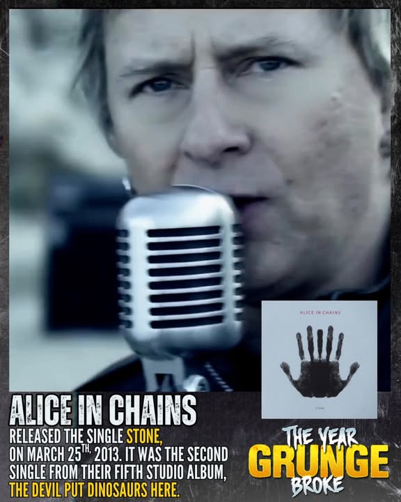 ON THIS DAY, March 25th, 2013, ALICE IN CHAINS released Stone, the