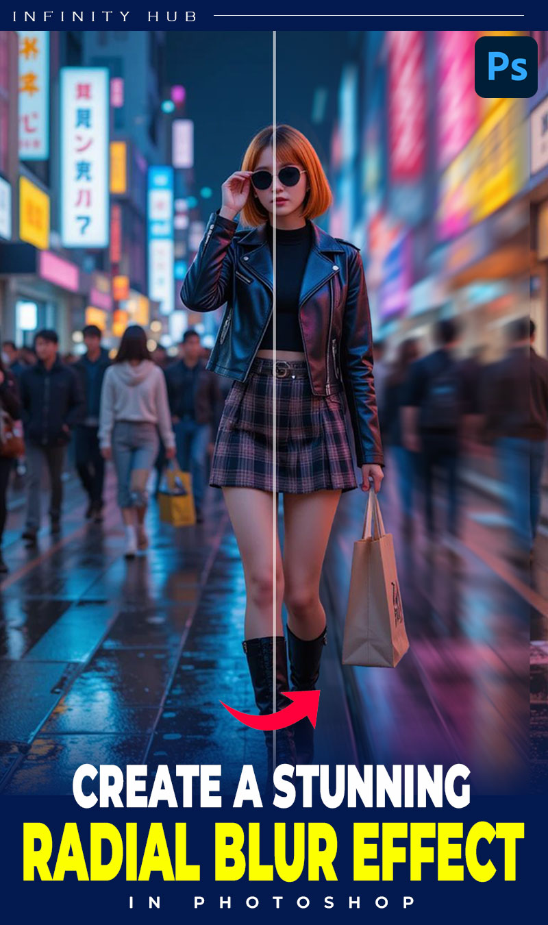Create a Stunning Radial Blur Effect in photoshop | #photoshop #shorts ...
