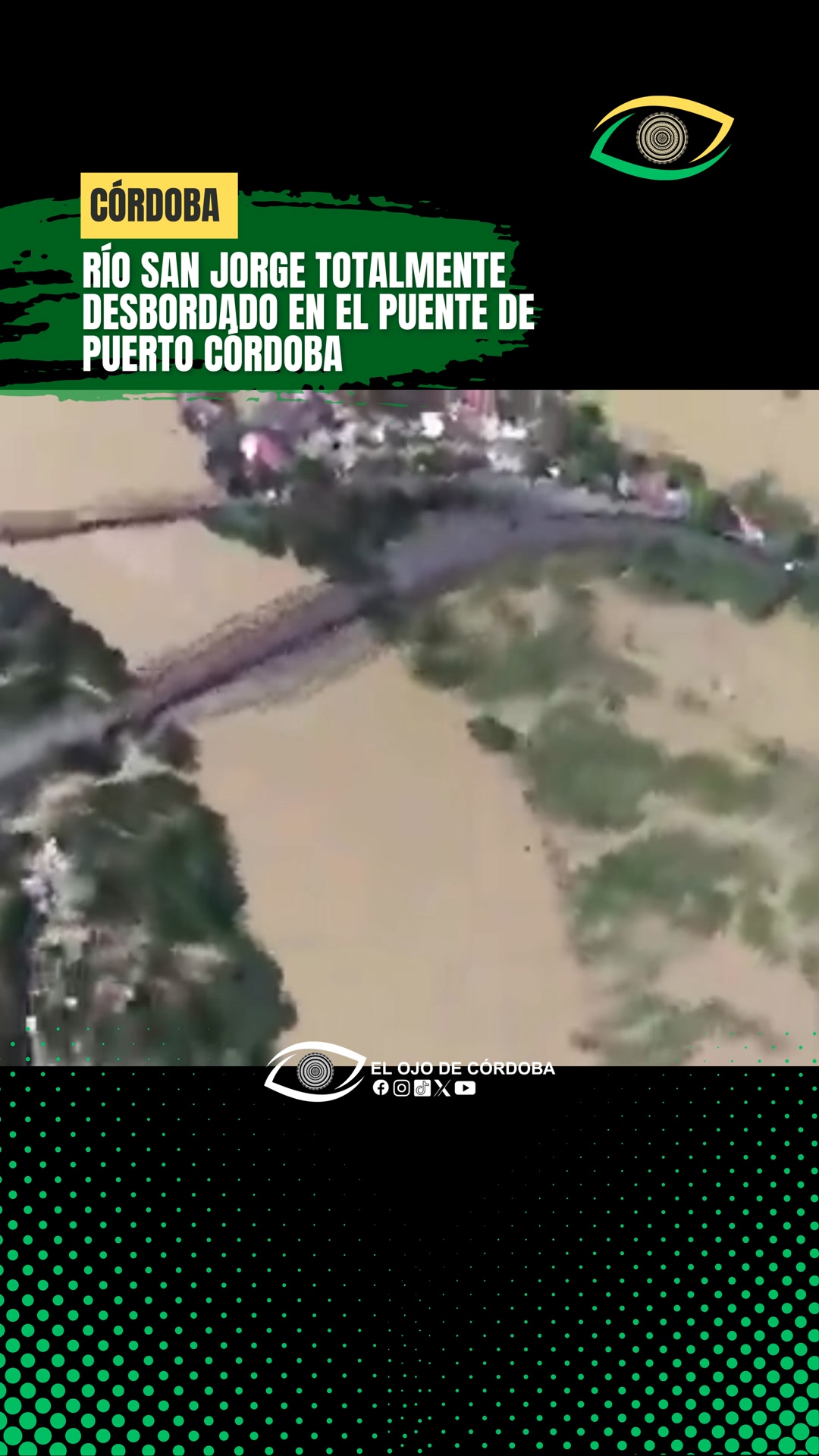 Así luce el puente sobre el río San Jorge, en la población de Puerto ...