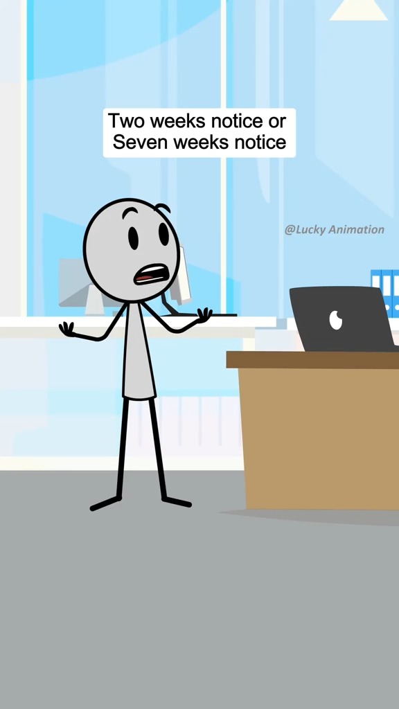 Two weeks notice or Seven weeks notice? #animation #animationmeme # ...
