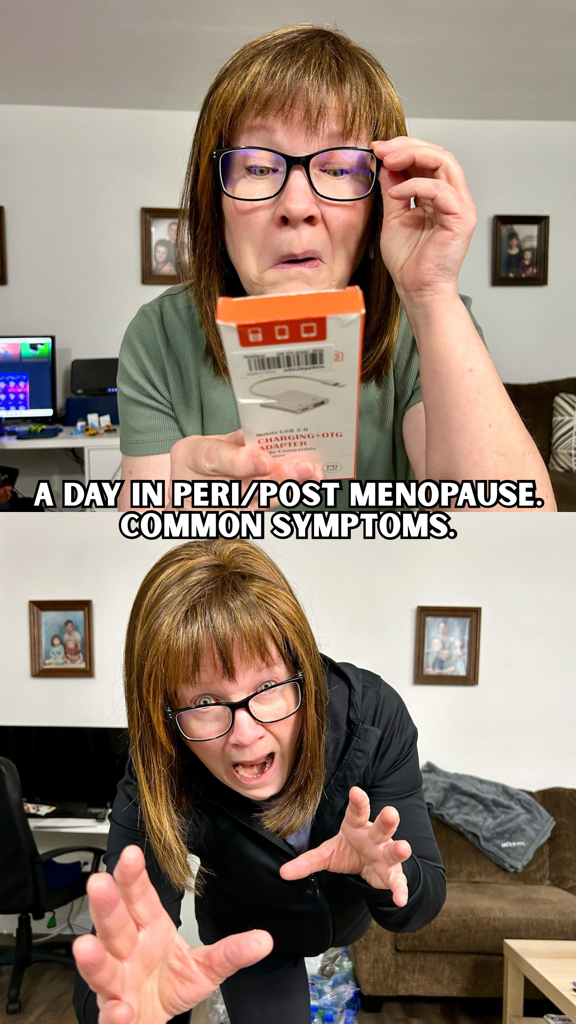 A day in peri/post menopause. Common symptoms. #menopause # ...