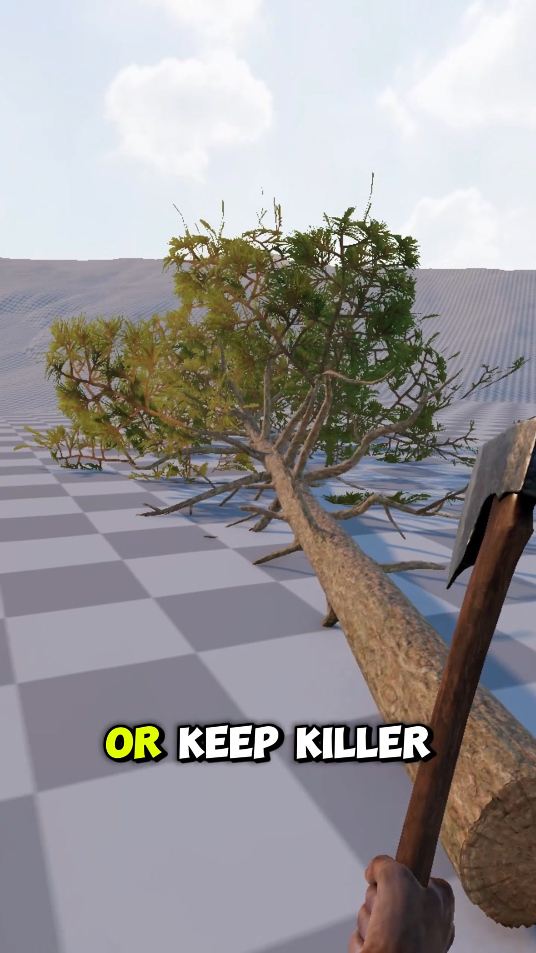 First day of cutting trees in Sawmill Simulator... and the tree won. 🌲💀 ...