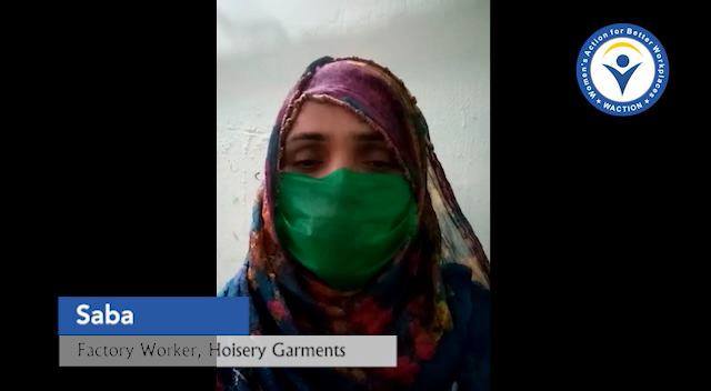 Ms. Saba - Factory Worker, Hosiery Garments Message on Labour Day ...