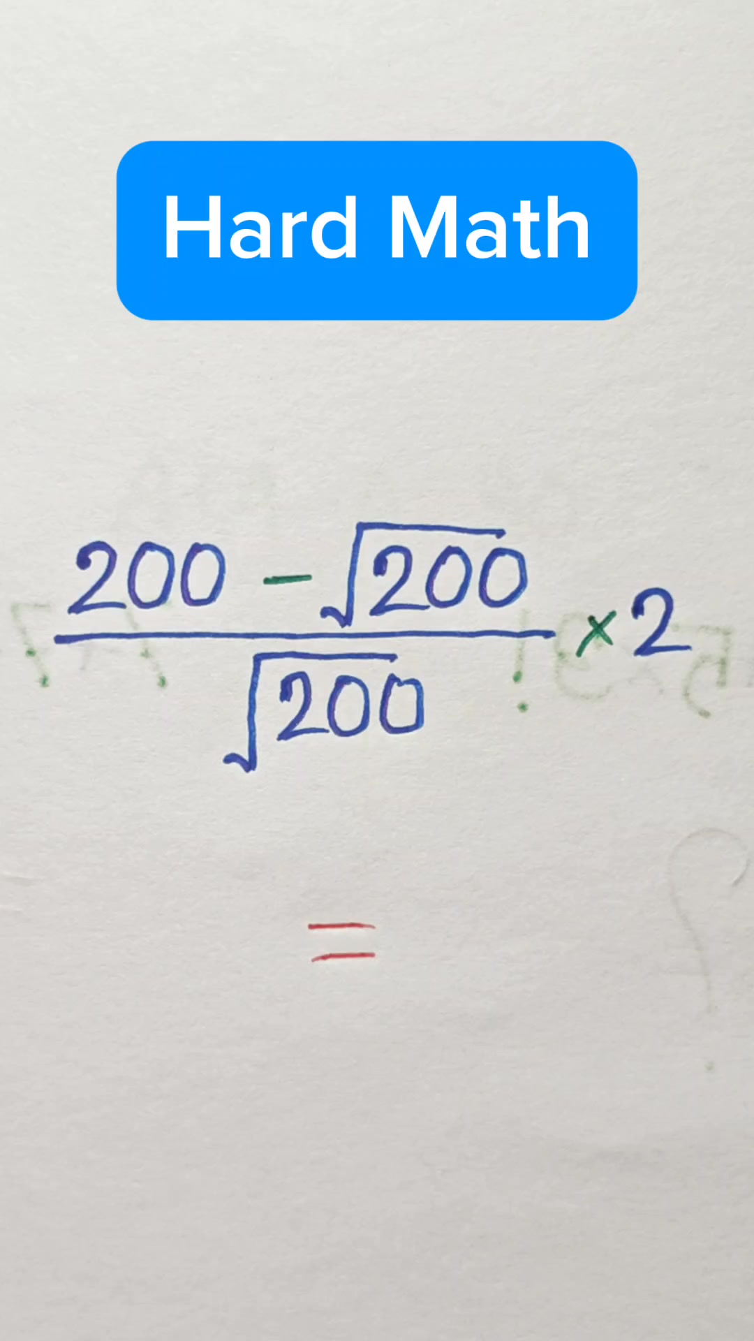 1 minute Hard Math Test 💯.. can you solve this!! #iqtestextend # ...