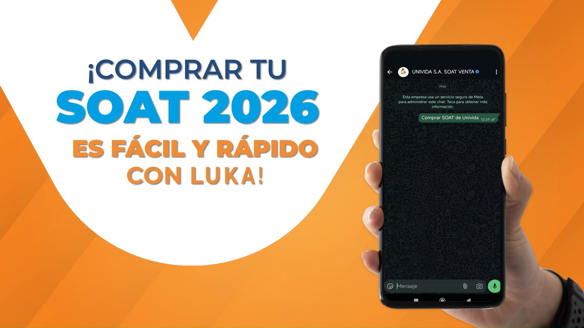 📤¿Sabías que puedes comprar tu SOAT 2026 por WhatsApp? 📱 Solo tienes ...