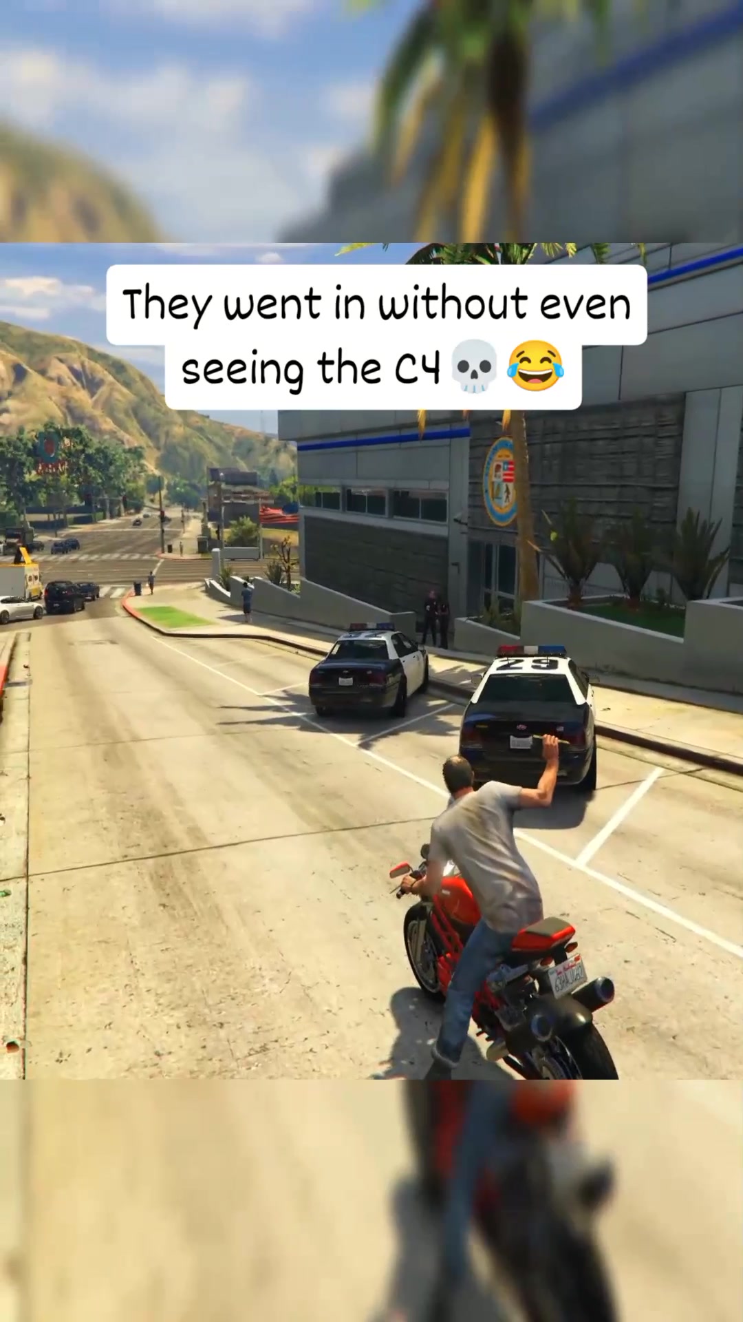 They went in without even seeing the C4 💀😂 #gta #gta5 #gtav #short # ...
